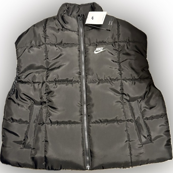 NWT Nike SZ XXL women’s oversized Therma-Fit technology vest, coral/bust 60” - Picture 13 of 16